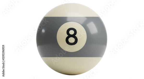 Fototapeta Isolated Eight Ball