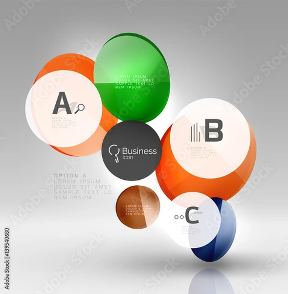 Obraz Circle abstract background