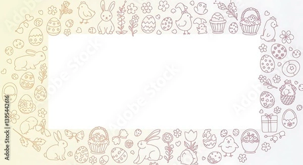 Fototapeta Editable Vector of Easter Day Event