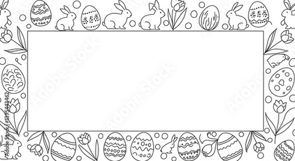 Fototapeta Editable Vector of Easter Day Event