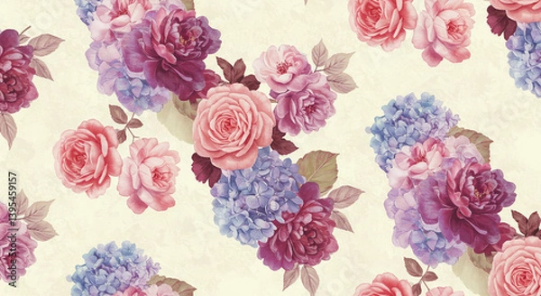 Fototapeta floral seamless texture