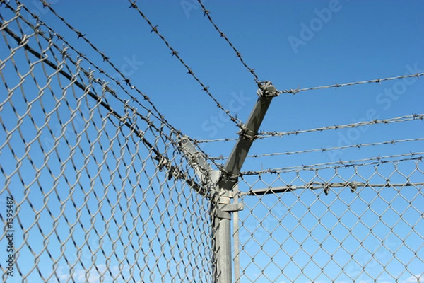 Fototapeta security fence