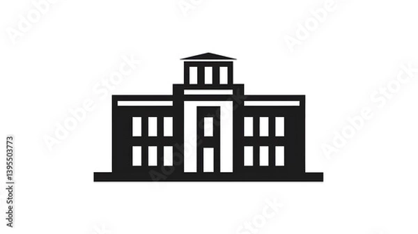 Obraz Institution or University Building Icon
