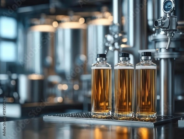 Fototapeta Smart fermentation systems with automated CO2 and oxygen monitoring, ensuring precise control over fermentation