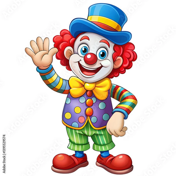 Obraz clown with a big ball