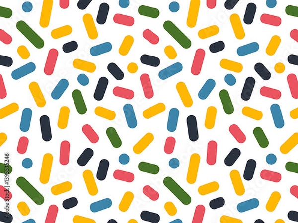 Fototapeta festive colorful confetti design