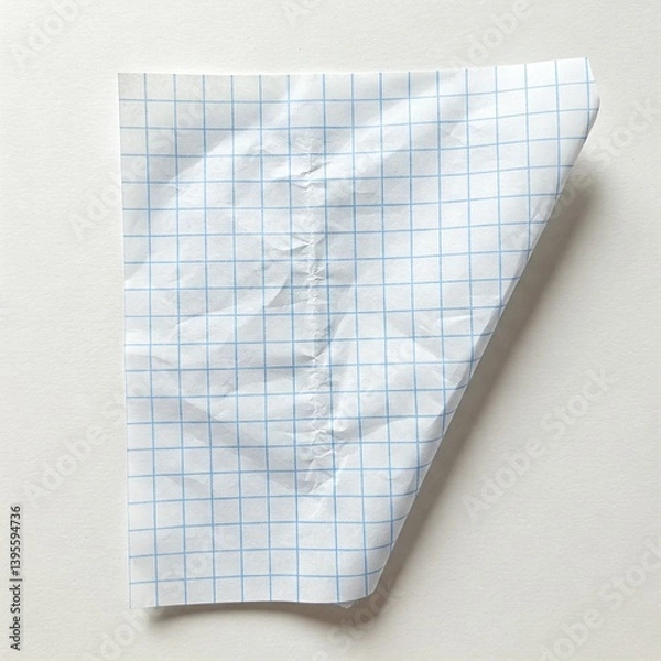 Obraz white paper on a white background