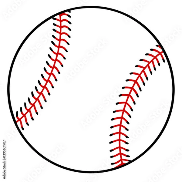 Obraz baseball ball isolated on white