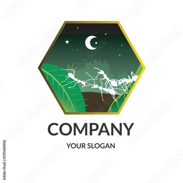 Obraz Ant Company logo design template
