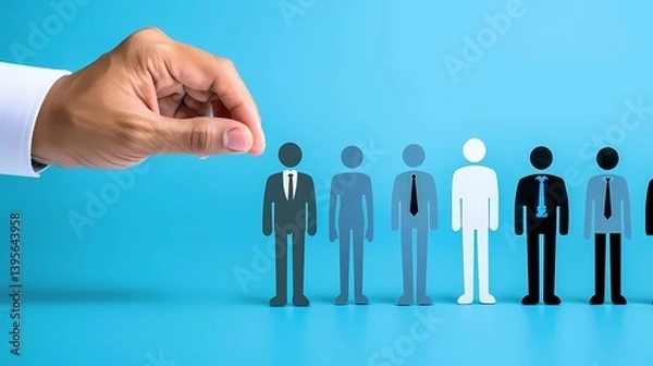 Fototapeta A talent pipeline for future hiring needs, Generative AI illustrations.
