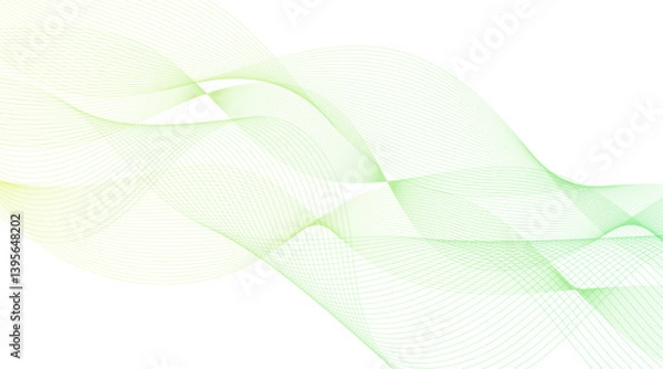 Fototapeta Energy Wave Vector Illustration: Smooth Smoke Flow with Light Streaks and Patterned Background
