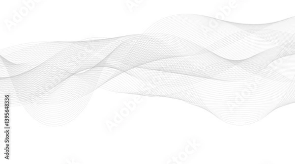 Fototapeta Flowing Smoke Waves with Light Patterns and Smooth Color Transitions