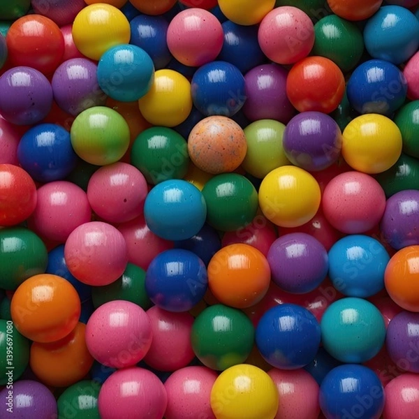 Fototapeta Color Burst: A Ball Pit Wonderland