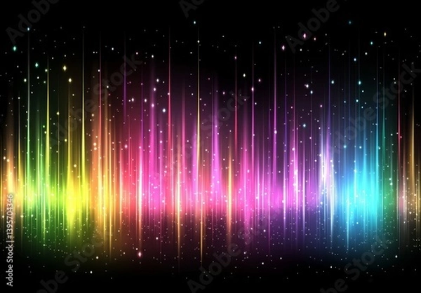 Fototapeta A multicolored abstract background with a vintage retro appearance and a creatively defocused design