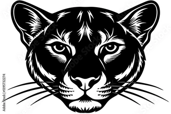 Fototapeta Adorable wild animal head illustrations in a cute and cartoon-style design. Features charming faces of lions, tigers, bears, foxes, and other wildlife animals. Perfect for children's designs,