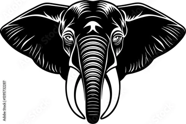 Obraz Adorable wild animal head illustrations in a cute and cartoon-style design. Features charming faces of lions, tigers, bears, foxes, and other wildlife animals. Perfect for children's designs,