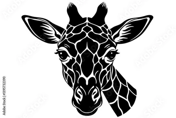 Fototapeta Adorable wild animal head illustrations in a cute and cartoon-style design. Features charming faces of lions, tigers, bears, foxes, and other wildlife animals. Perfect for children's designs,