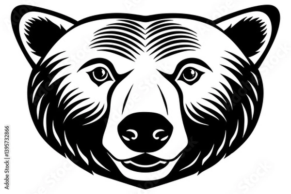 Fototapeta Adorable wild animal head illustrations in a cute and cartoon-style design. Features charming faces of lions, tigers, bears, foxes, and other wildlife animals. Perfect for children's designs, nursery 