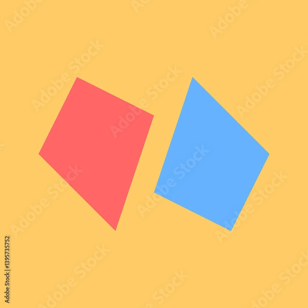 Obraz Colorful geometric items