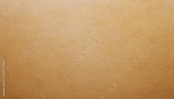 Fototapeta Light Brown Paper Texture with Smooth Surface and Even Warm Tone for Copy Space