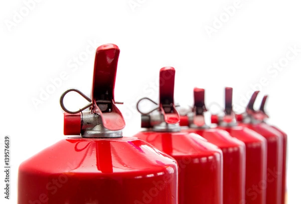 Obraz fire extinguishers isolated on white background
