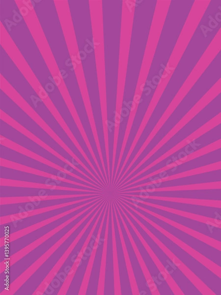 Obraz Background with pink sun rays. Abstract background with rays and lines.