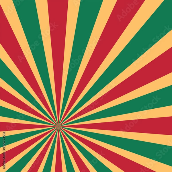 Obraz Circus background and spiral retro rays vector pattern. Vintage poster of red white sun or star burst radial lines with grunge texture, circus, carnival, summer fair or chapiteau backdrop