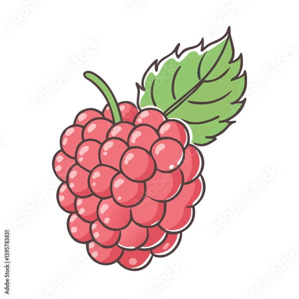Obraz arctic raspberry icon, arctic raspberry vector illustration-simple illustration of arctic raspberry, perfect for arctic raspberry logos and icons