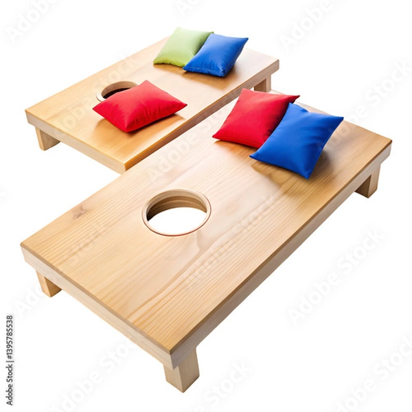 Fototapeta Beanbag toss isolated on transparent background  
