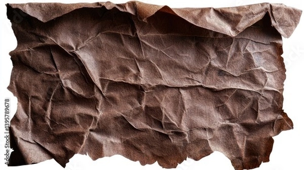 Obraz Crumpled brown paper texture background (1)