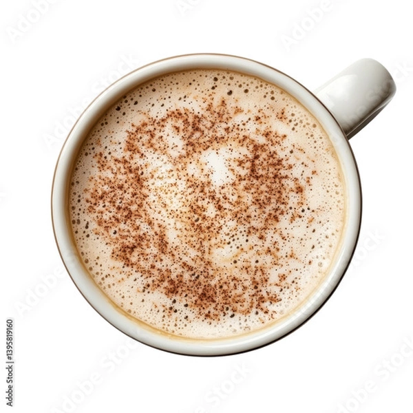 Obraz Frothy Cappuccino in a Ceramic Mug