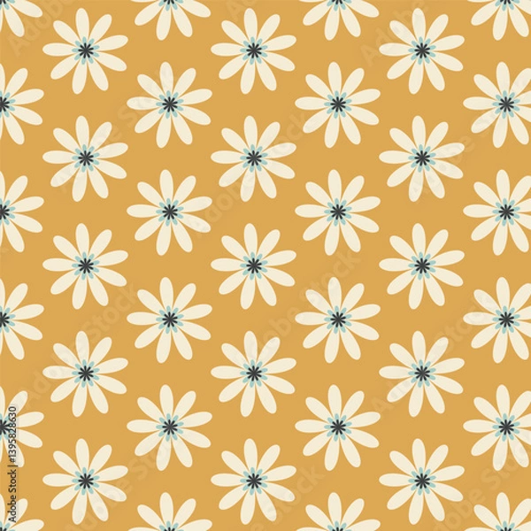 Obraz Simple floral pattern in vintage colors
