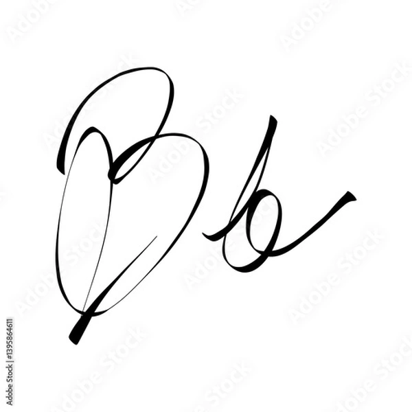 Obraz cursive b