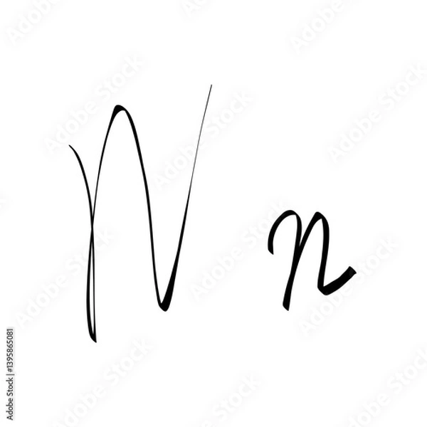 Obraz cursive n