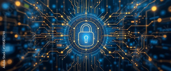 Fototapeta security, protection, cyberspace, safety, privacy, system, firewall, network, cyber, connection, internet, crime, futuristic, information, identity, attack, protect, safe, innovation, hacker, shield, 