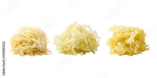 Obraz Pack Sauerkraut Set in Different Poses Against Transparent Background for Fermented Foods, Health Branding, or Culinary Illustration