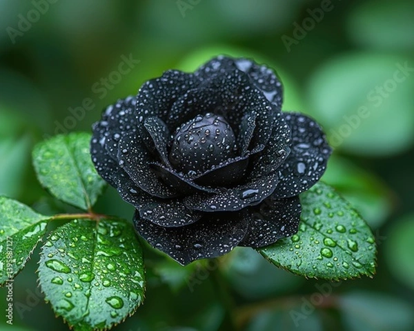 Obraz Rose Petals, Dew Drops