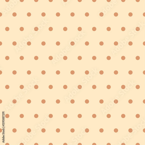 Fototapeta Dotted background on beige background colors vector for packaging, wrapping papers, greeting cards, patterns	