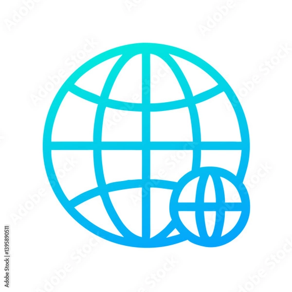 Fototapeta  Globe Icon Vector