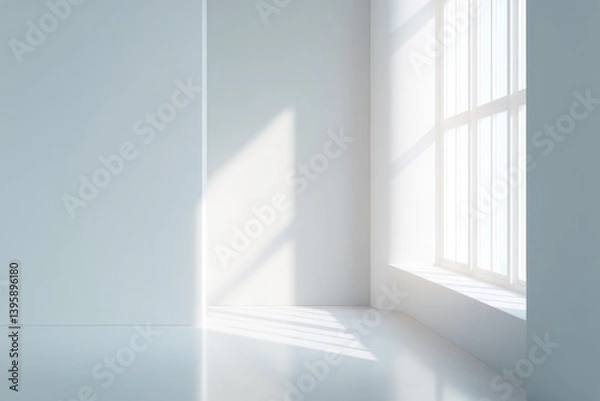Fototapeta capture minimalistic interior with focus on clean lines and muted colors