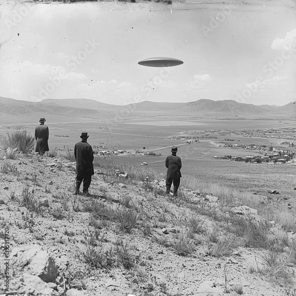 Fototapeta Old West Meets Outer Space
