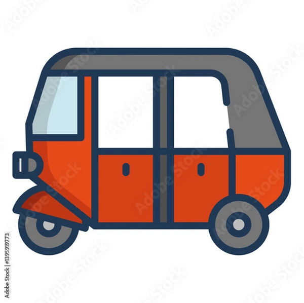 Obraz Linear color Bajaj auto icon