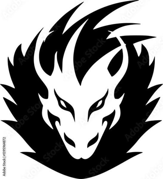 Obraz Dragon - High Quality Vector Logo - Vector illustration ideal for T-shirt graphic