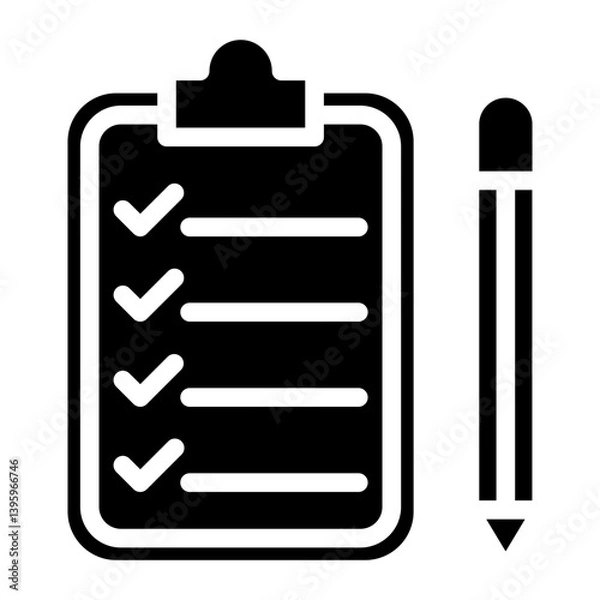 Obraz Task line icon