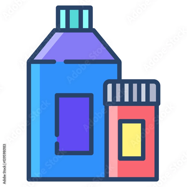 Obraz Linear color Detergent icon