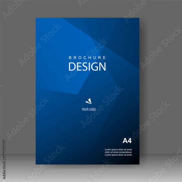 Obraz Book cover abstract modern design. Annual report. Brochure template, catalog. Simple Flyer promotion. magazine. Vector illustration