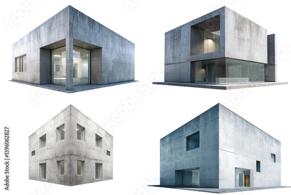 Obraz Modern Concrete Cube Gallery