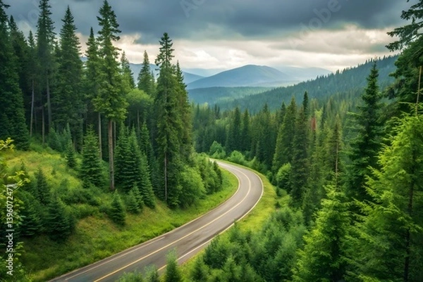 Obraz mountain road in the mountains