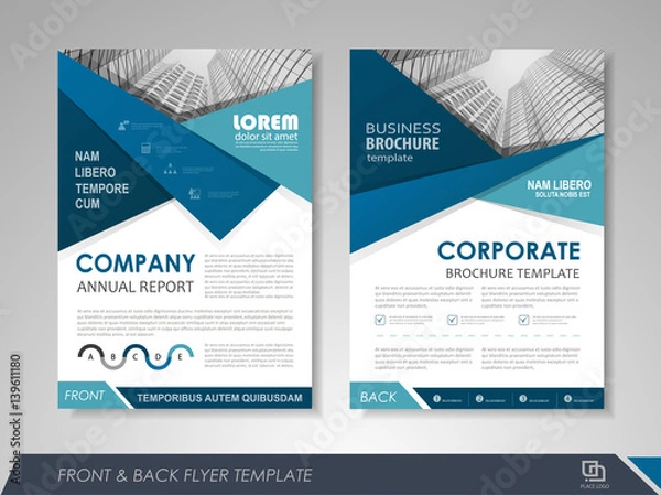 Fototapeta Flyer design layout