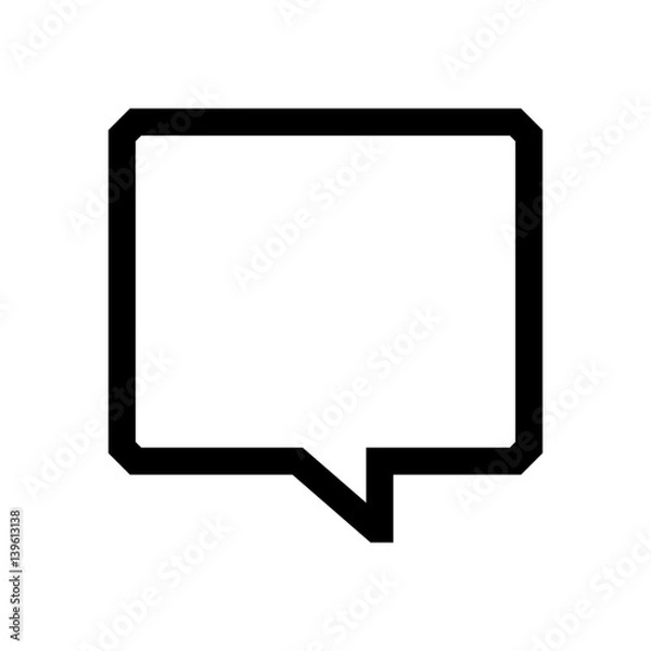 Obraz Speech bubble mini line, icon